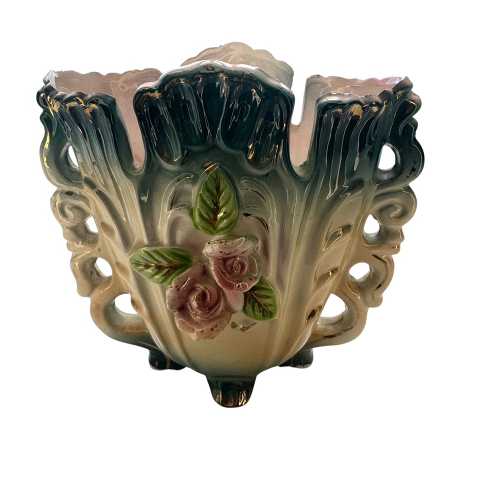 Vintage Three Dimensional Flower Vase
